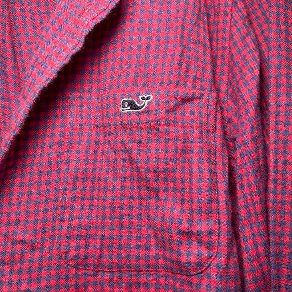 Vineyard vines slim fit tucker shirt pink blue men's large‎ preppy career office - Picture 3 of 8